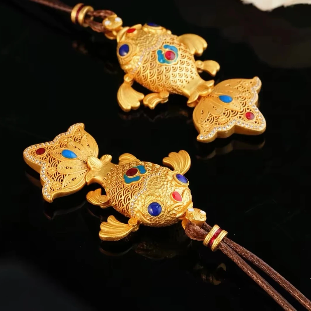 吊坠足银 足银999锦鲤鱼女款挂坠