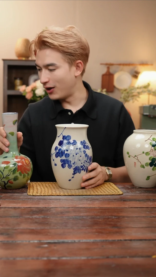 摆件景德镇手作艺术花器