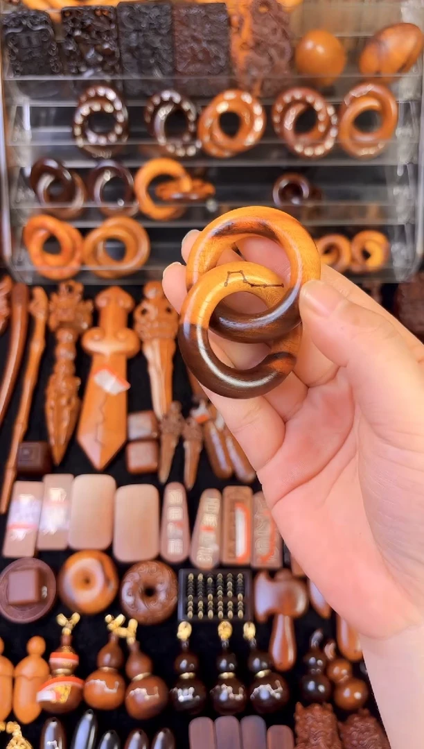 雷桃木刻七星乾坤圈2.5