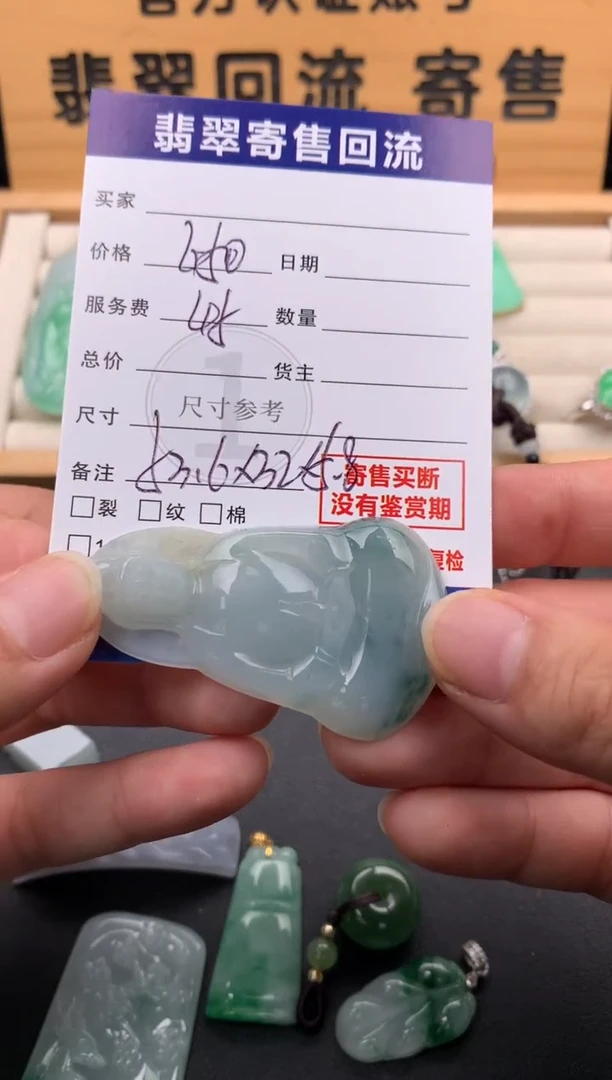 翡翠未镶嵌颈饰10143150