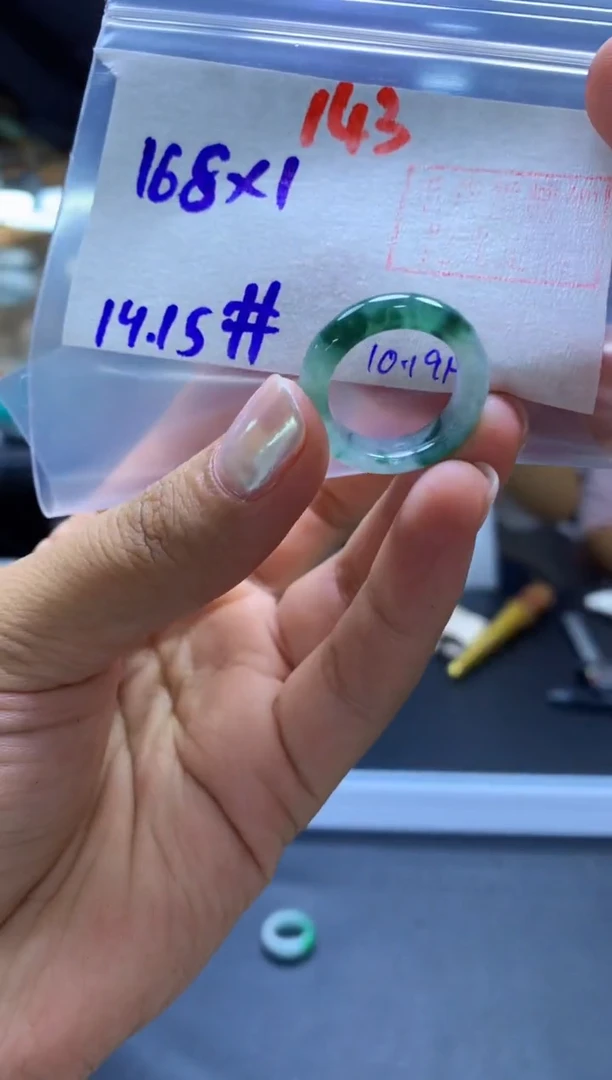 未镶嵌定制翡翠戒圈#168元-毛货需精细抛光