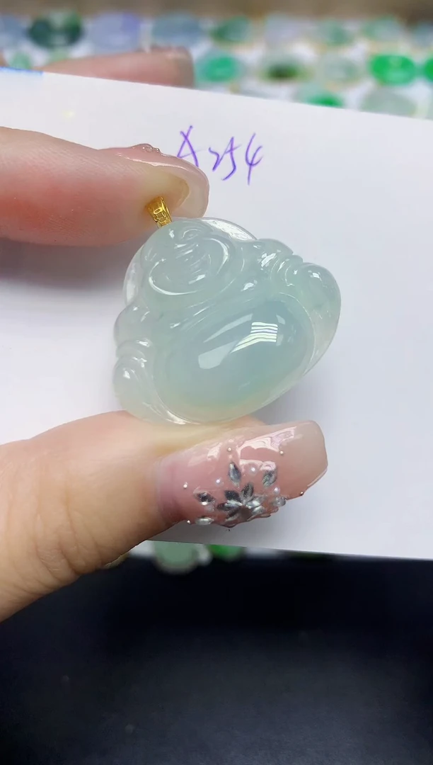 颈饰未镶嵌翡翠天然缅甸翡翠A货翡翠百元以上9元证书费自理