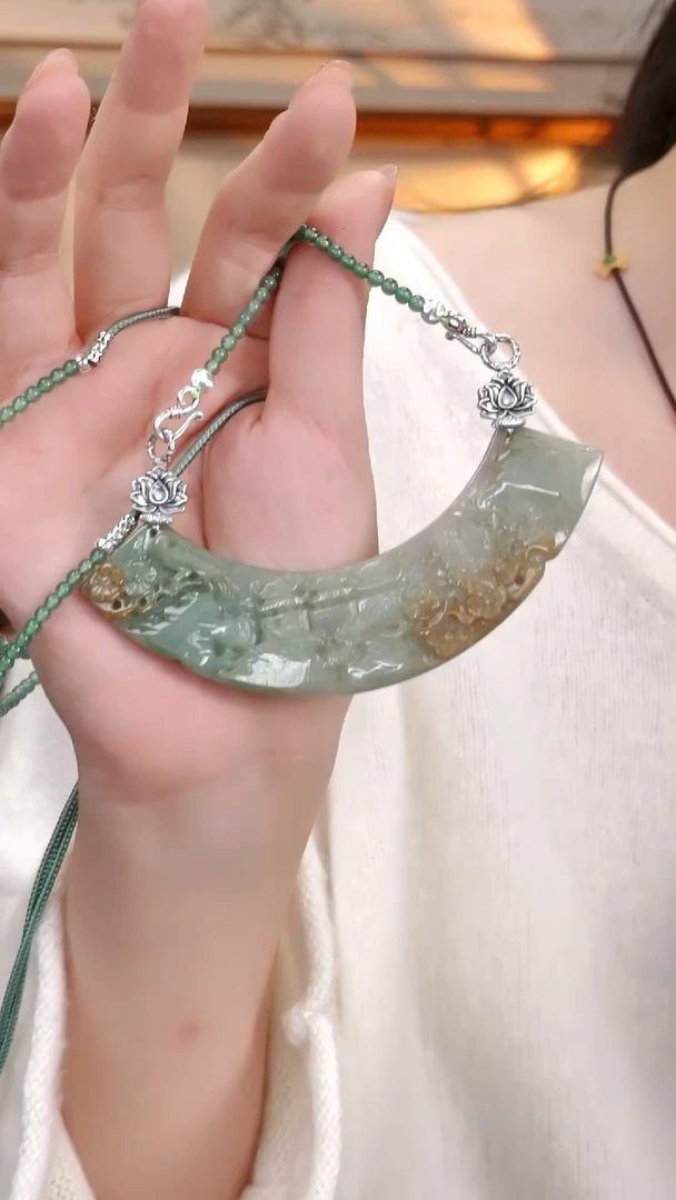 颈饰未镶嵌翡翠国风