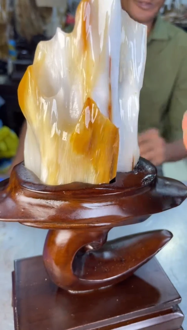未镶嵌摆件硅化玉57