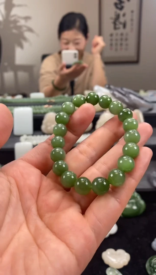 项链未镶嵌和田玉精品珠串