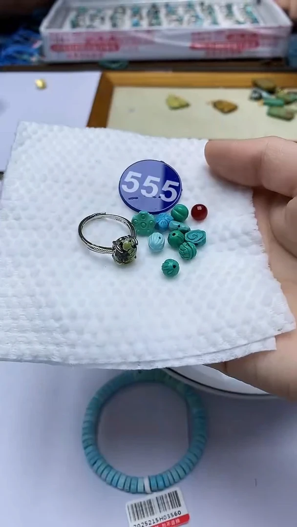 玛瑙/玉髓珠子银S925镶嵌555