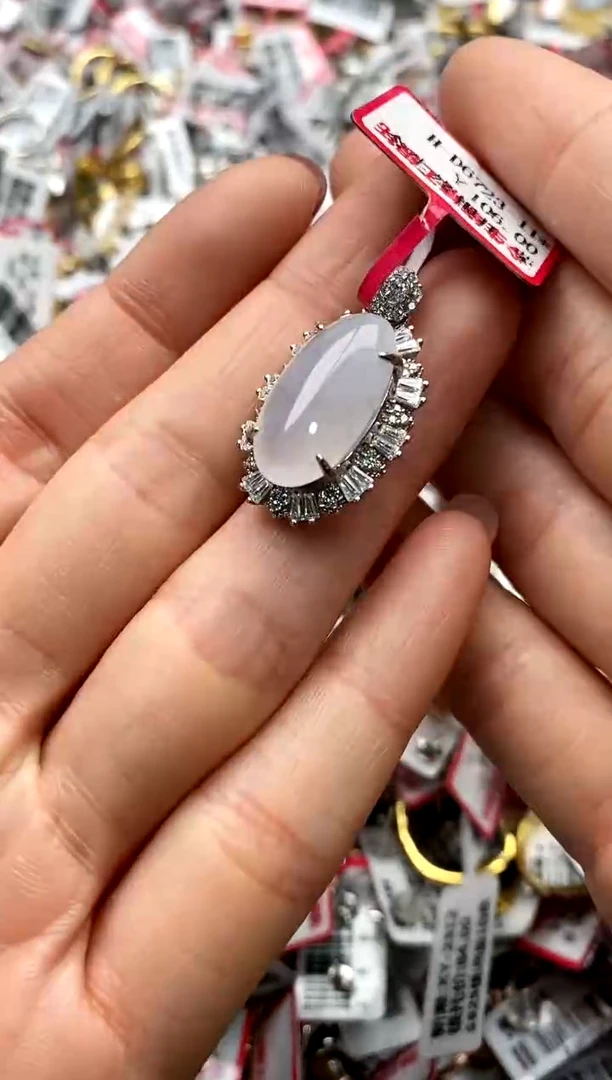 【闪购商品】翡翠戒指银S925镶嵌222222     1
