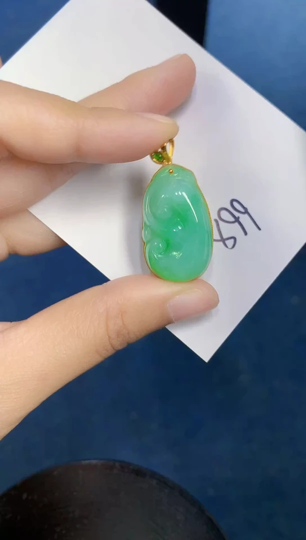 【闪购商品】翡翠颈饰18K金镶嵌000000000