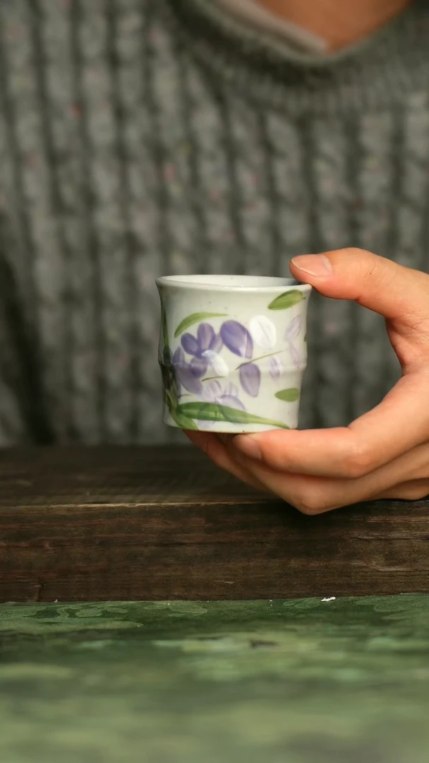 陶瓷青诗集手工手绘瓷器