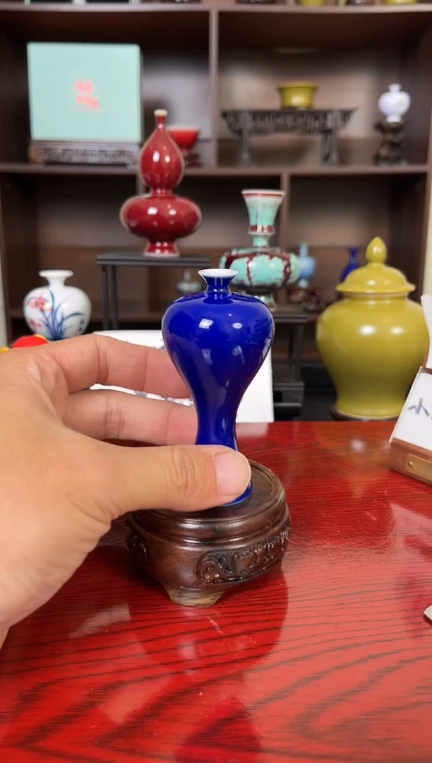 摆件瓷12.13晚微瑕小花瓶摆件迷你