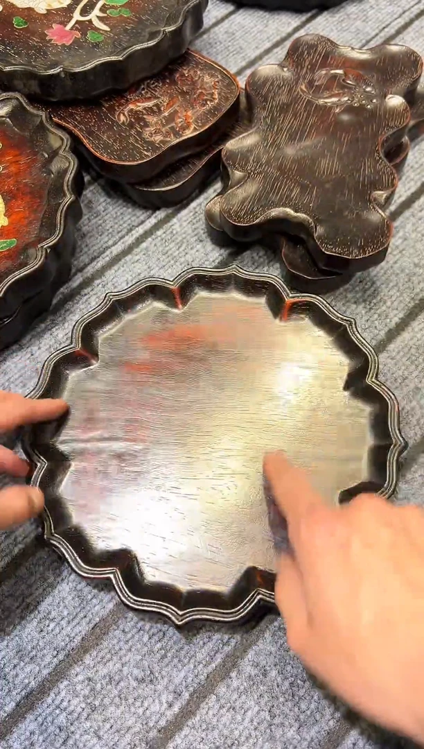 木紫檀雕刻一物一拍