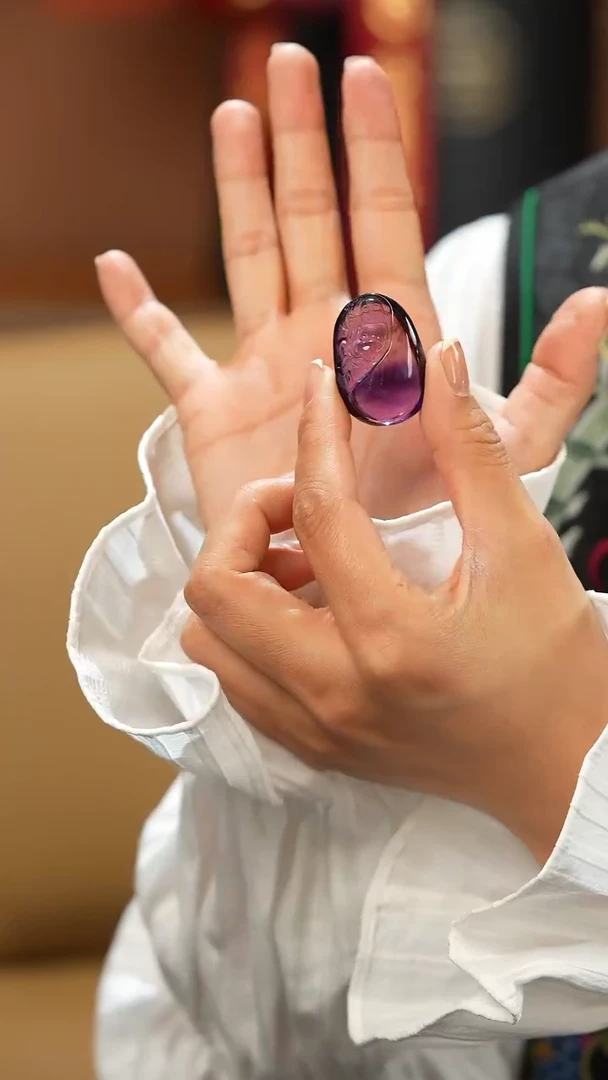 【闪购商品】水晶项链未镶嵌S52042多样性发一紫超吊坠59