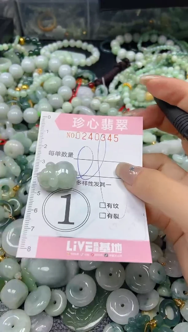 翡翠未镶嵌颈饰闪购0240345
