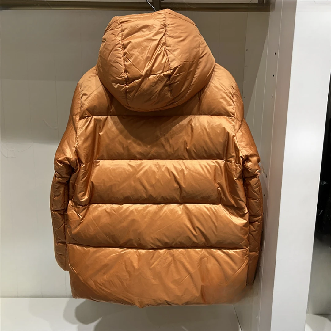 D517 时尚洋气上衣休闲百搭保暖秋冬连帽冬季女款简约外套