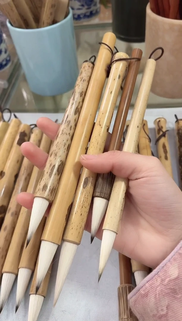 1号【清水试笔，拒绝蘸墨】墨琳笔庄毛笔5支随机发货