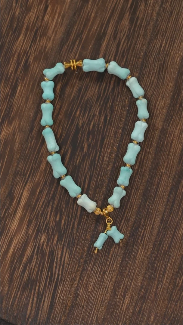 【闪购商品】绿松石手链18K金镶嵌1