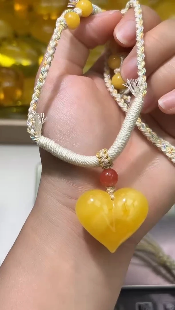 裸石琥珀未镶嵌琥珀蜜蜡吊坠