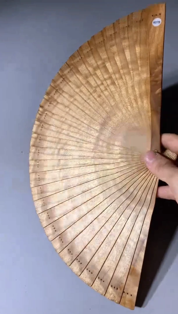 金丝楠607号21cm金丝楠木小叶桢楠扇子