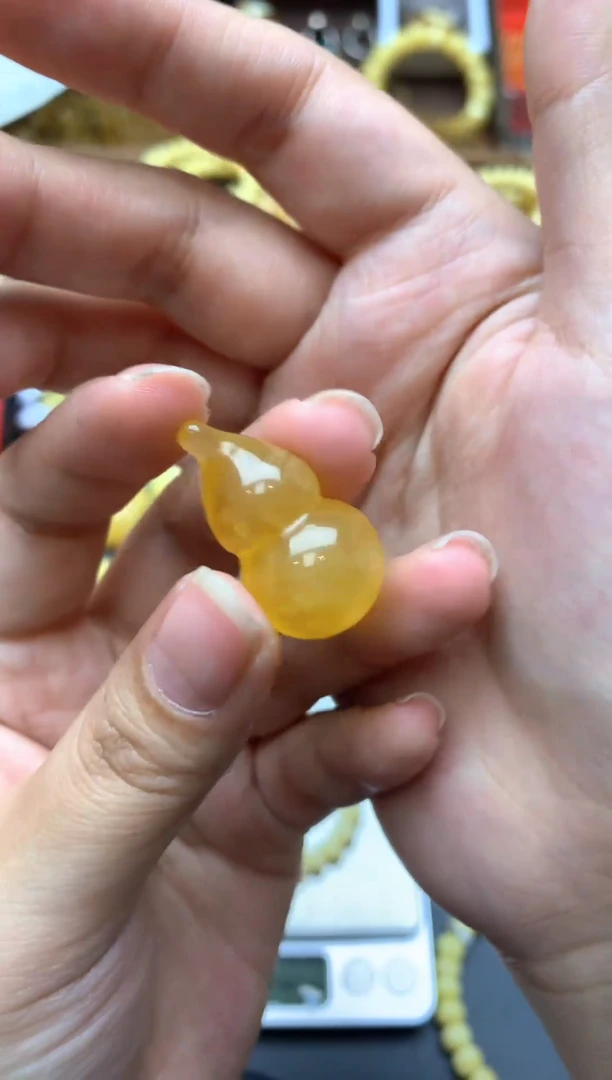 【闪购商品】琥珀珠宝奇石未镶嵌044琥珀蜜蜡花粉