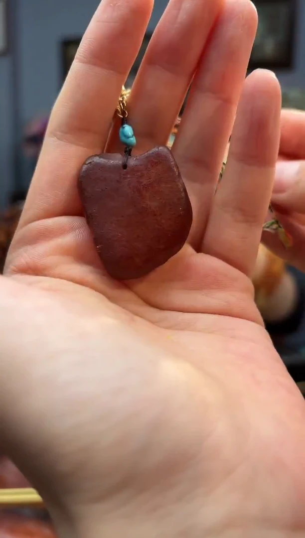 琥珀颈饰未镶嵌包挂