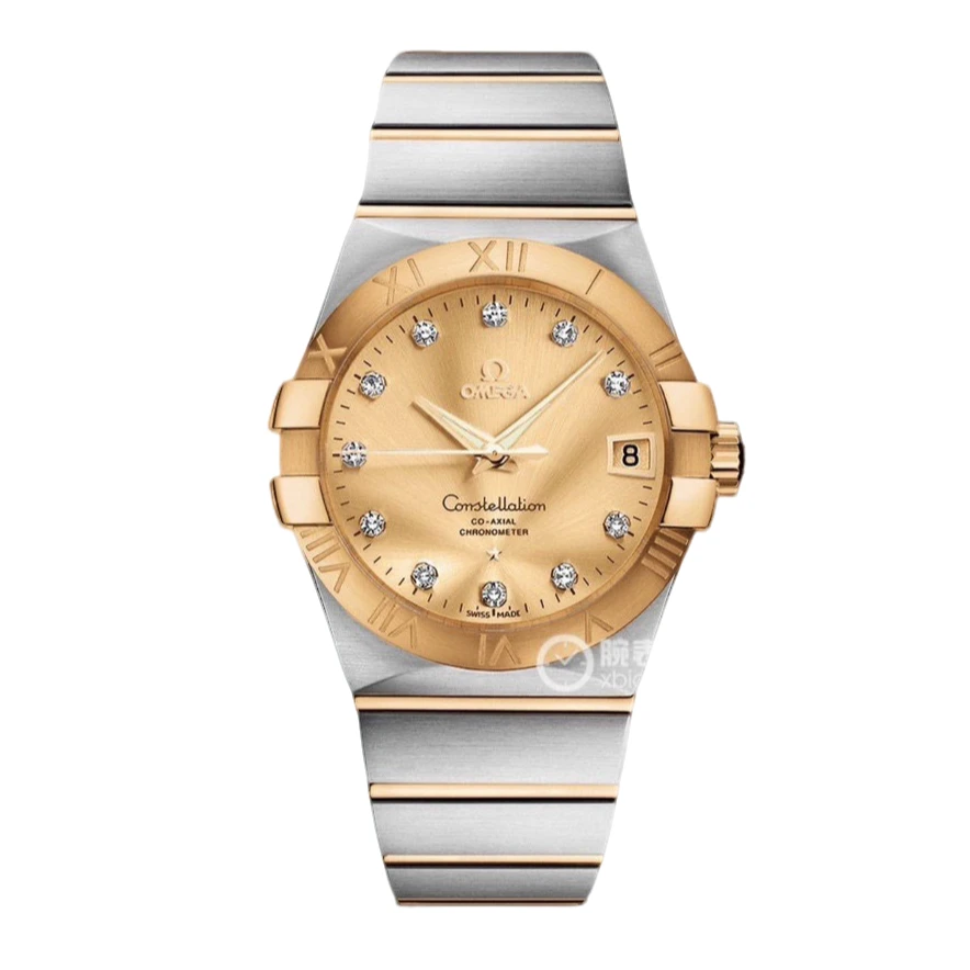 99新 Omega/欧米茄 老佛爷/欧米茄星座/自动/空白全套/38mm