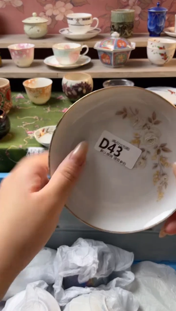 瓷片自**活瓷器瓷器D43