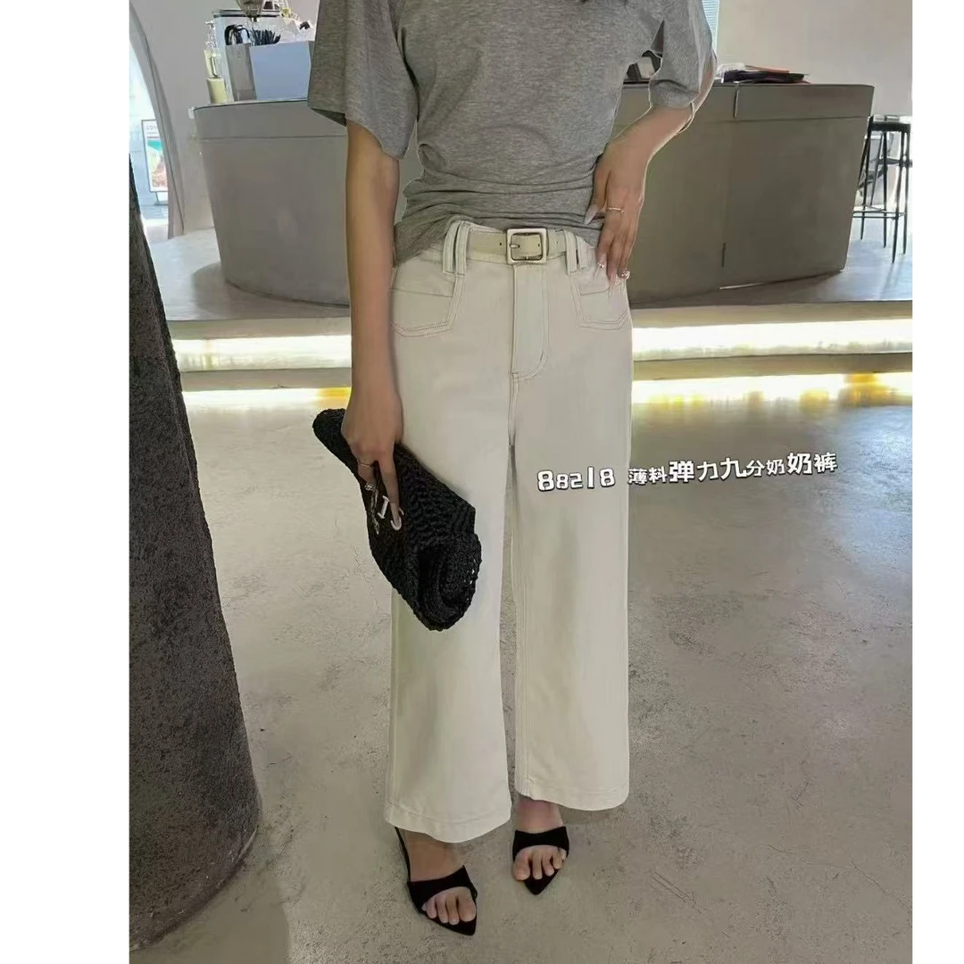 王永家~高品质超薄16支弹力九分牛仔裤88218