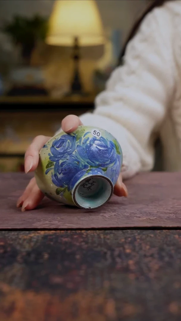 杯景德镇陶瓷杯碗柴烧多人