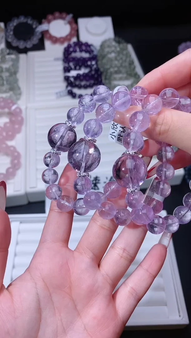 【闪购商品】水晶手链合金121.56葡萄冰茶晶手串