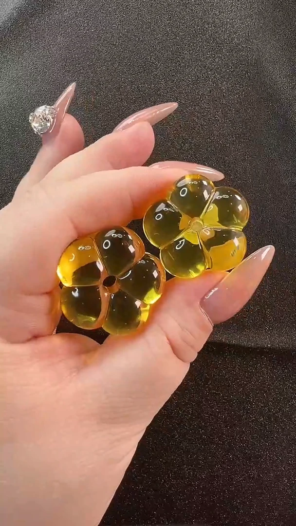 【闪购商品】琥珀耳饰未镶嵌耳环