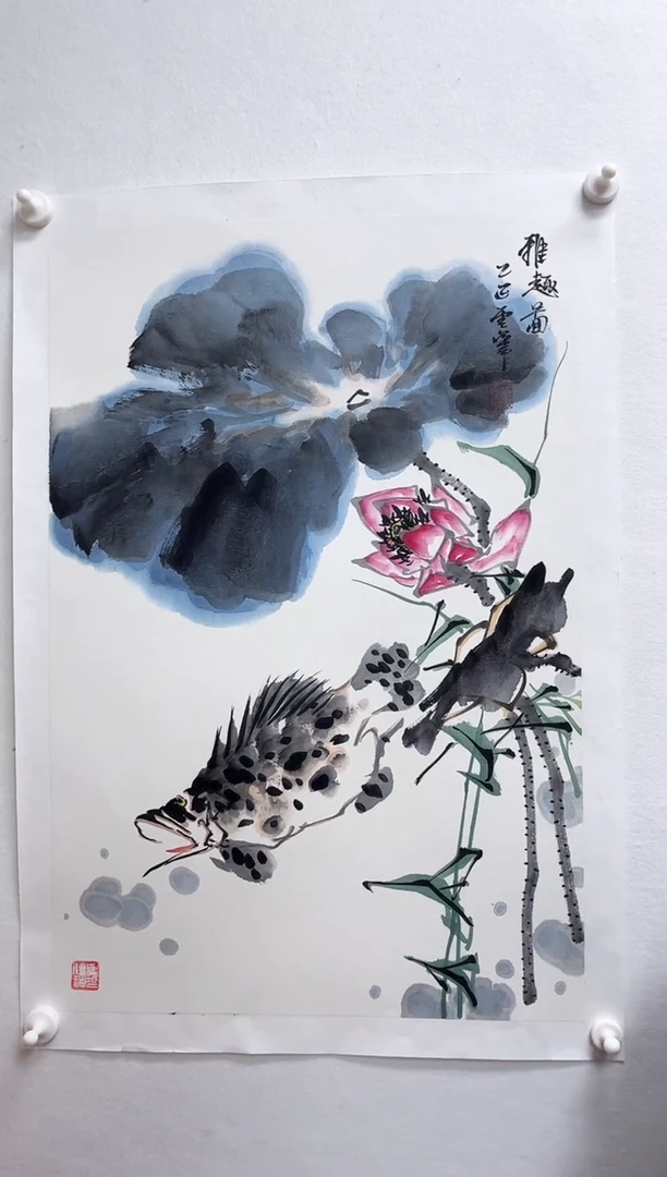 国画湖社-张广恩-花鸟