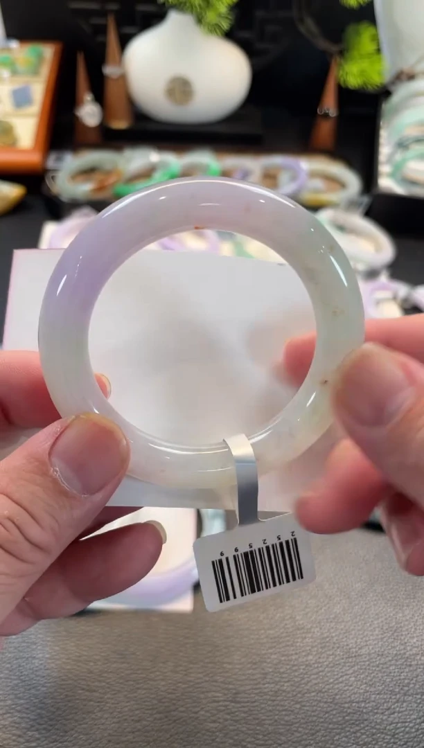 未镶嵌手镯翡翠49号链接 51圆条 有纹裂