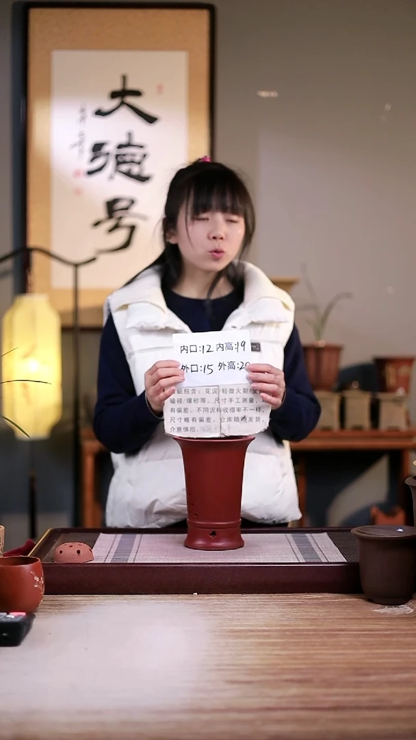 紫砂花盆瑕疵胭脂红静兰秋思小号一只无托盘