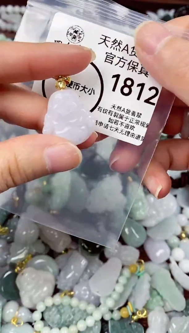 【闪购商品】翡翠颈饰未镶嵌天然A货翡翠1812