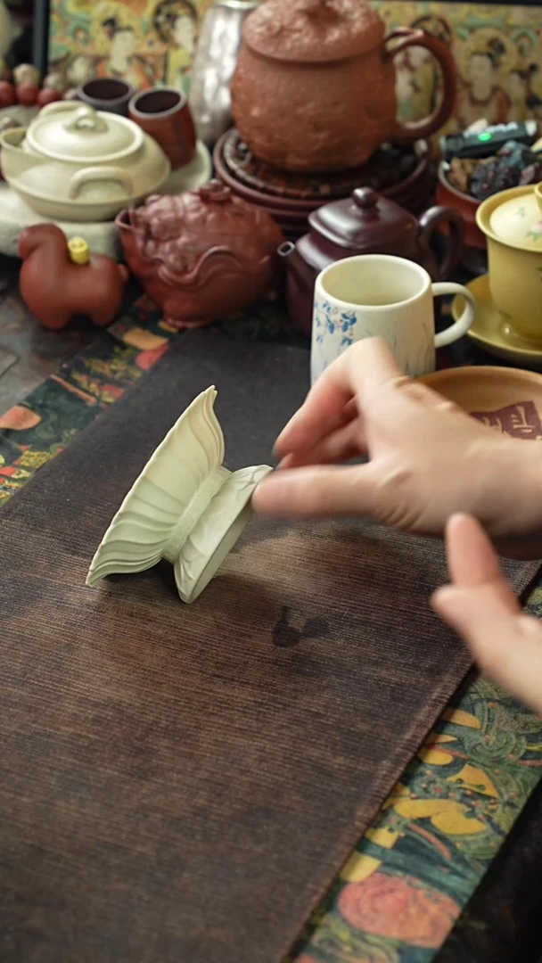 创意莲花紫砂茶托茶座