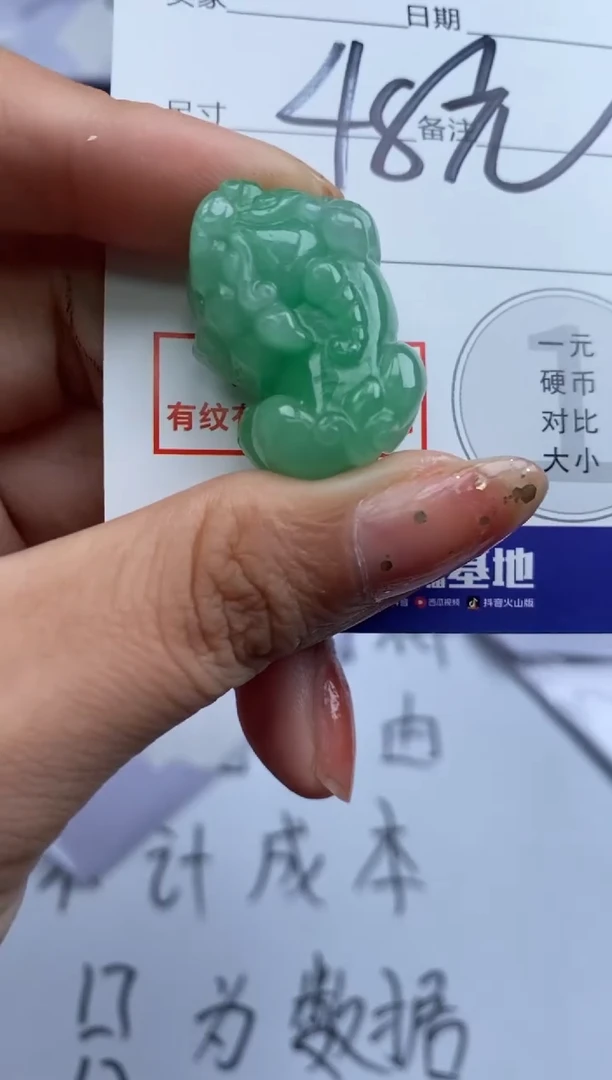翡翠未镶嵌吊坠(不含链)1245