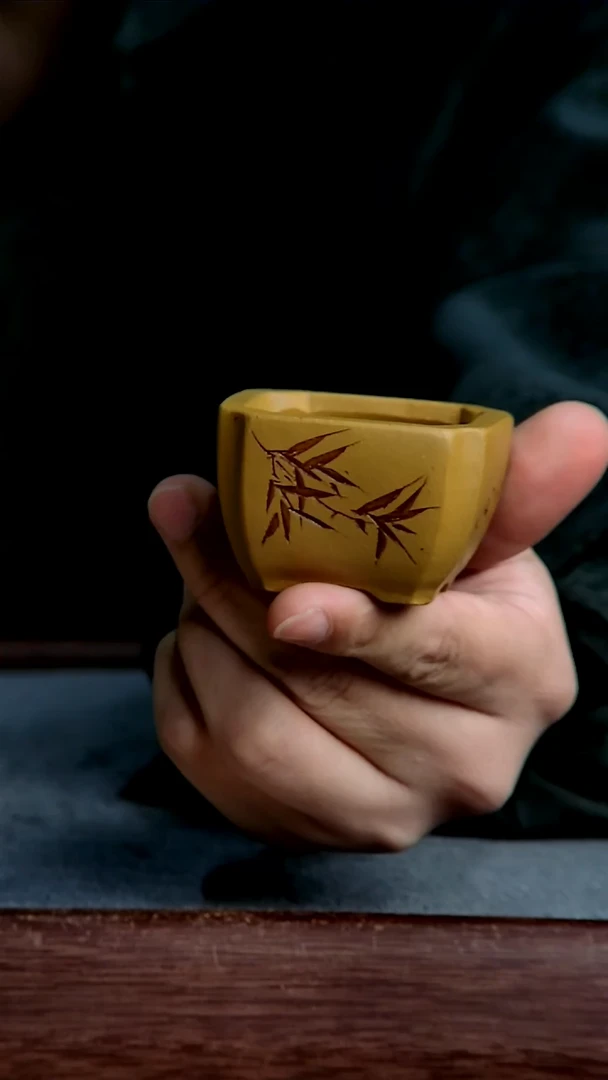 紫砂花盆4.5*3.3内径紫砂花盆