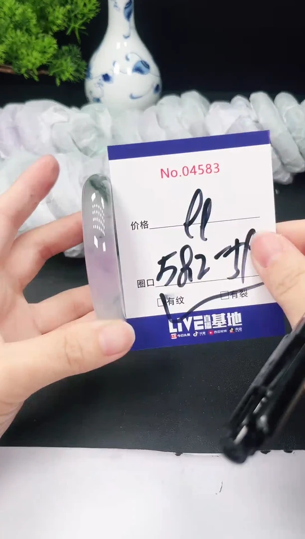 未镶嵌手镯翡翠4583