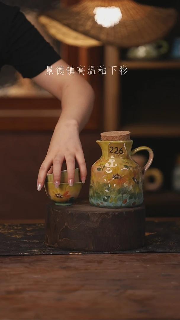 景德镇高温釉下手绘陶瓷226