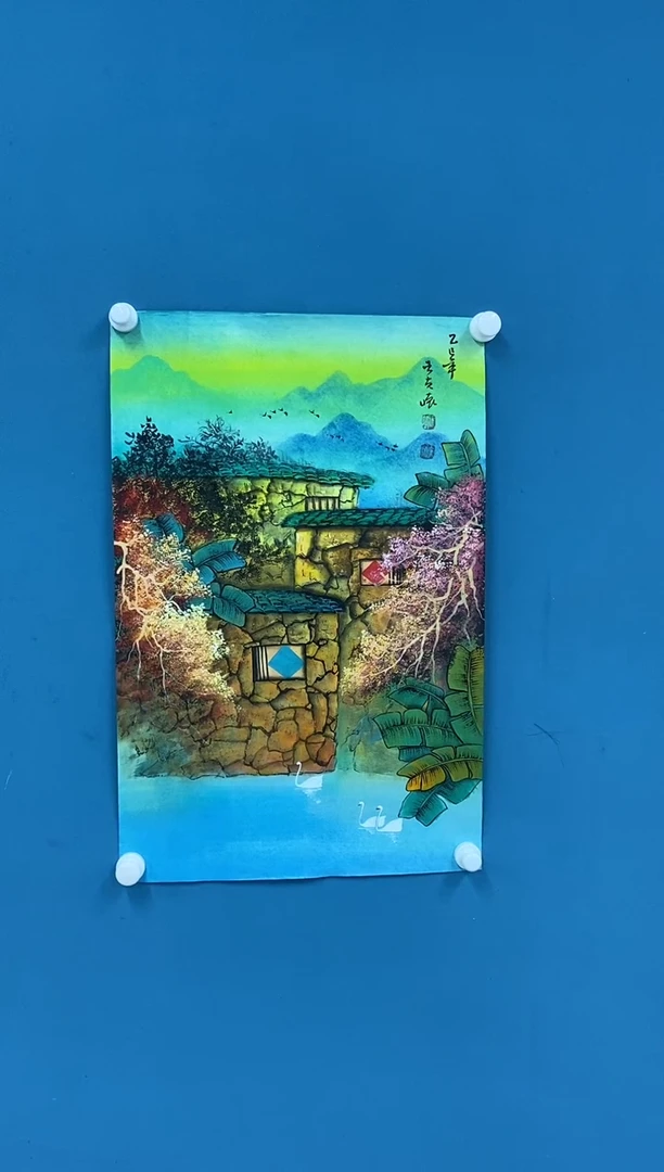 【闪购商品】国画2.16-王夫怀-四尺三开82