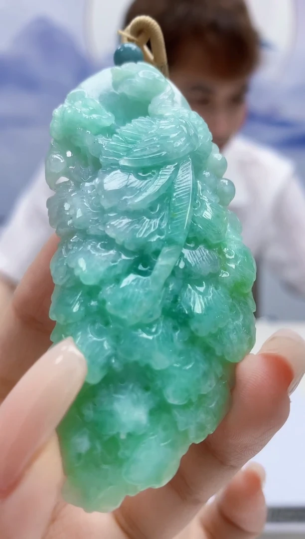 定制翡翠未镶嵌4868xx-毛货挂件12