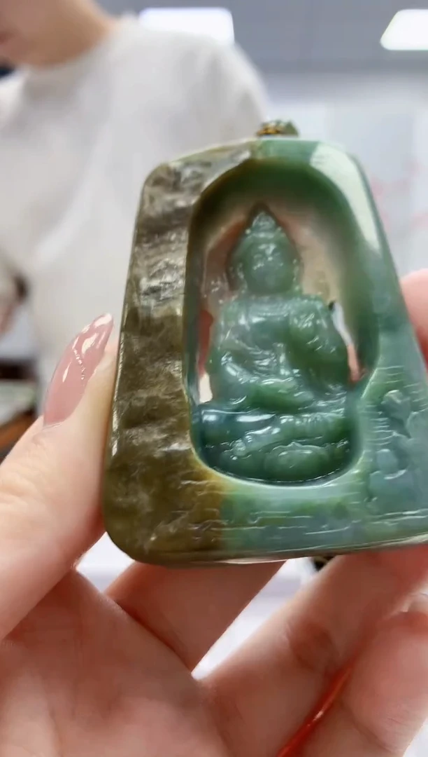 未镶嵌定制翡翠4917jw-毛货挂件24
