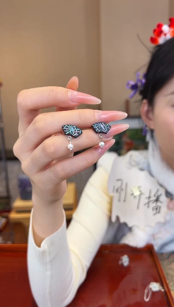 刺绣 苏绣世家非遗手工（耳环）