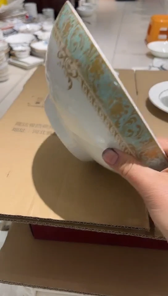 瓷9.5英寸碗1个隆达微瑕