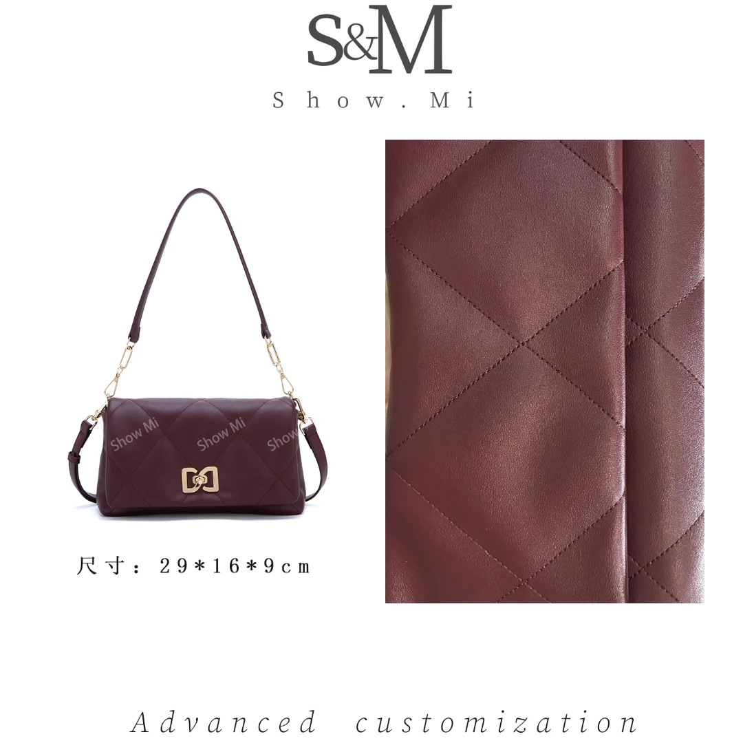 【Show Mi】BF-68369-帝国红-轻奢小众时尚百搭女士包包sm