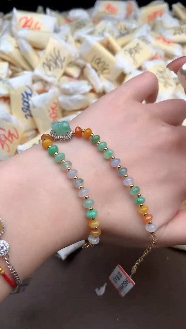 【闪购商品】翡翠手链银S925镶嵌一