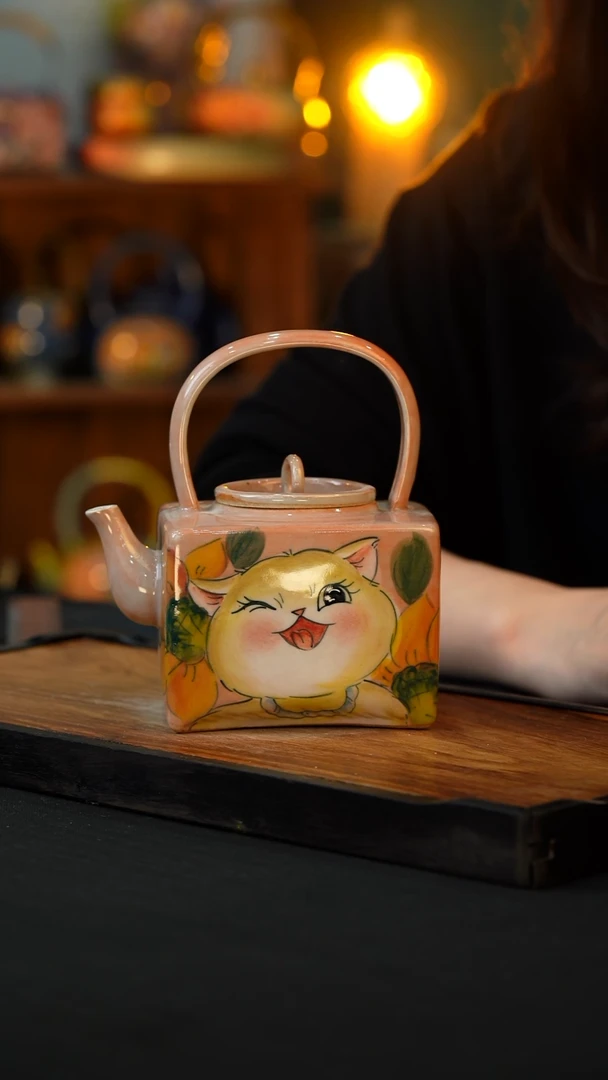 杯手绘心瓷陶瓷浮力