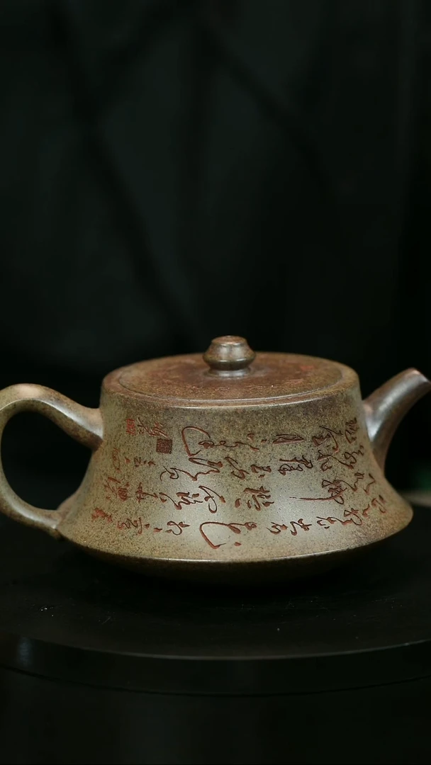 茶壶紫砂f****iH2015李琴段泥山水柱础