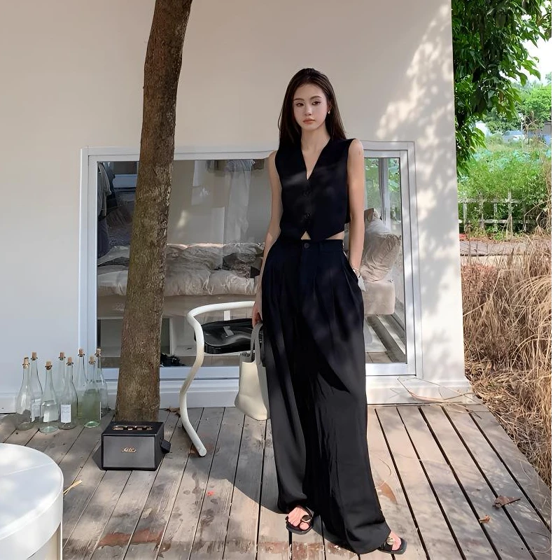 老钱风高级感气质时尚显瘦马甲夏季女装（直播间链接）