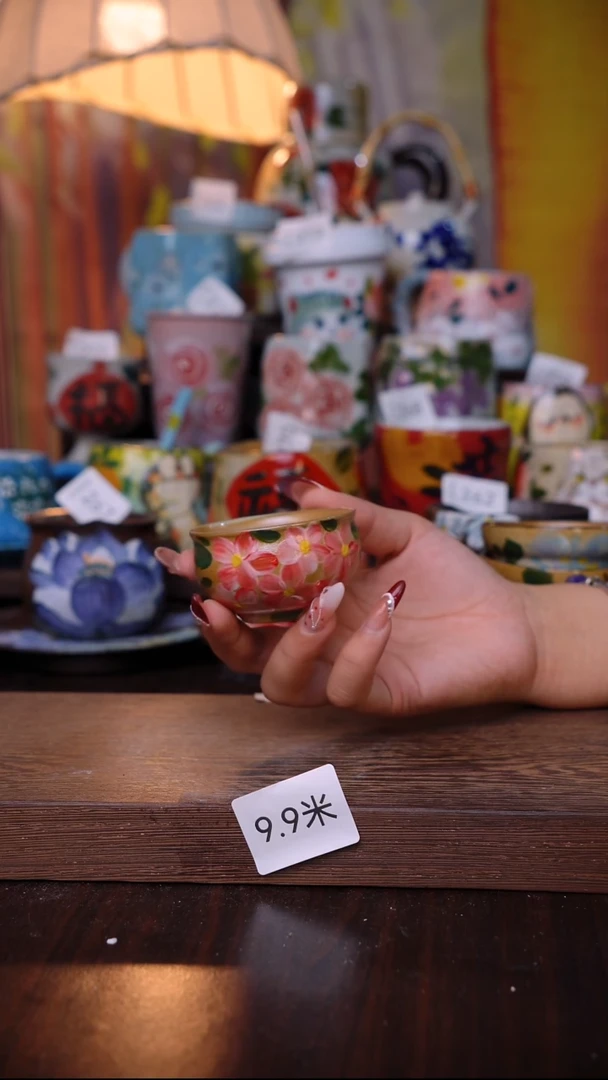 杯子陶泥垚手作 景德镇手工手绘陶瓷器物